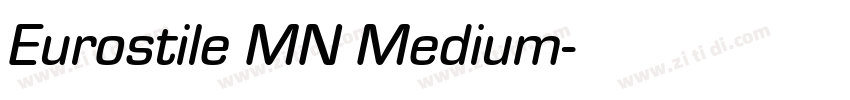 Eurostile MN Medium字体转换